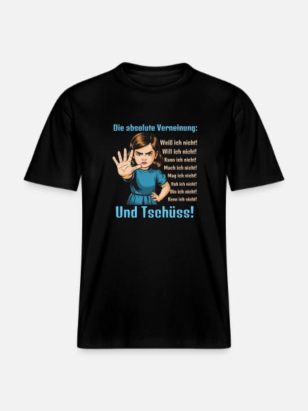 Nein Sagen – Grenzen Setzen - RELAXED FIT Unisex Organic T-Shirt - Schwarz