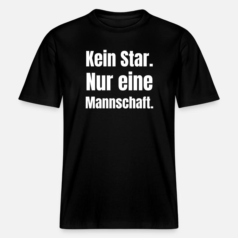Pas d’étoile, juste une équipe, - T-shirt unisexe RELAXED FIT en coton bio - noir