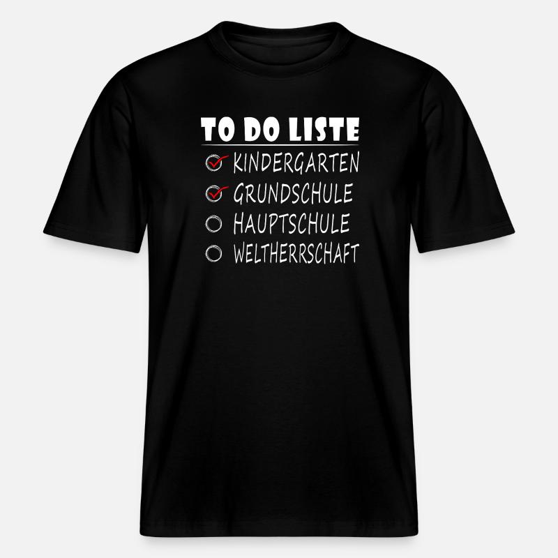 Lehrer Hauptschule Abschiedsgeschenk Abschied - RELAXED FIT Unisex Organic T-Shirt - Schwarz
