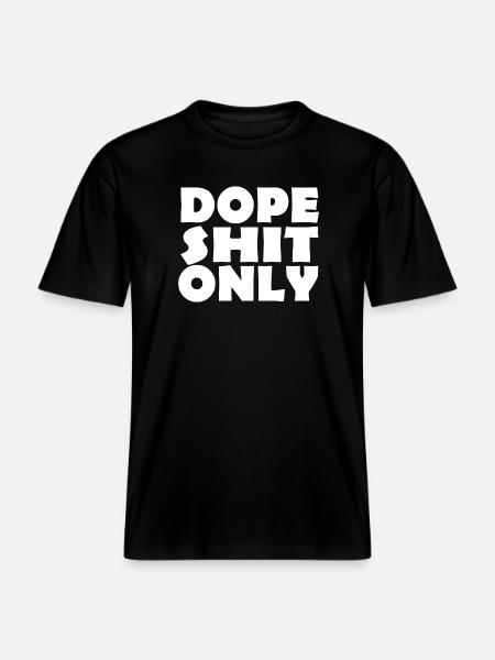 merde - T-shirt unisexe RELAXED FIT en coton bio - noir