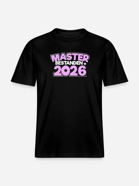 Master 2026 Graduation Graduation - RELAXED FIT Unisex Organic T-Shirt - black