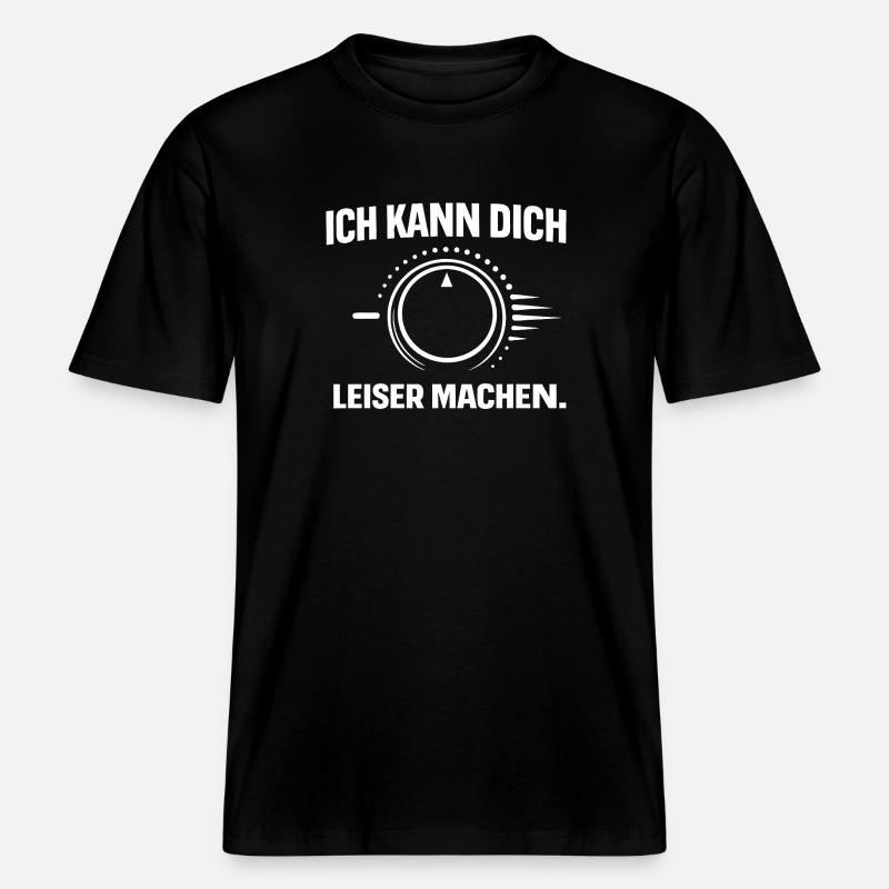 Hörgerät – Ich kann dich leiser machen -  RELAXED FIT Unisex Organic T-Shirt - Schwarz