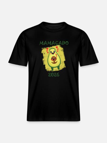 Avocado 2026 Mamacado Funny Saying -  RELAXED FIT Unisex Organic T-Shirt - black