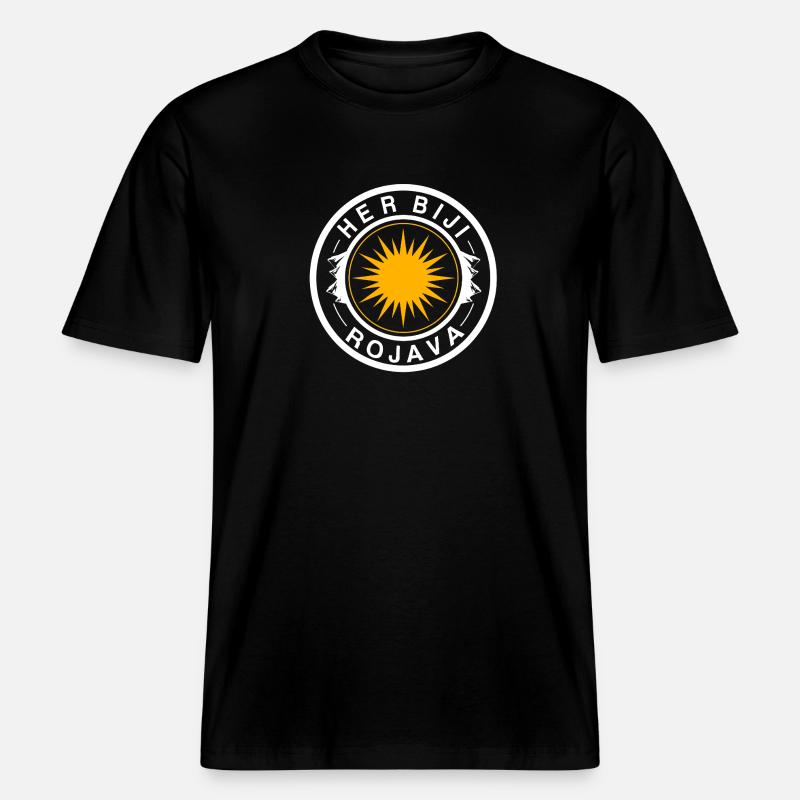 Rojava -  RELAXED FIT Unisex Organic T-Shirt - black