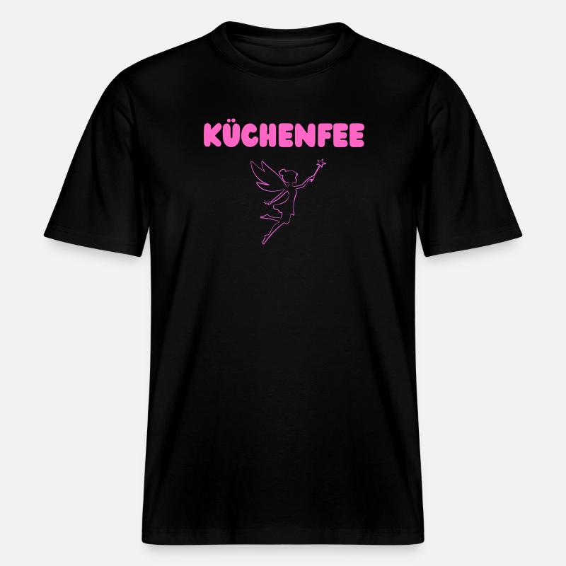 Küchenfee -  RELAXED FIT Unisex Organic T-Shirt - Schwarz