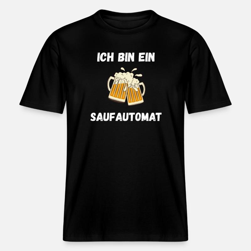 ICH bin ein Saufautomat -  RELAXED FIT Unisex Organic T-Shirt - Schwarz