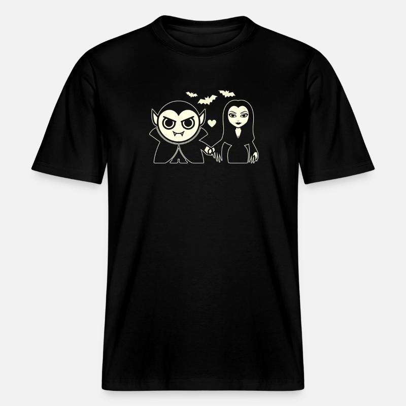 Vampire et Vampire de la Nuit -  T-shirt unisexe RELAXED FIT en coton bio - noir