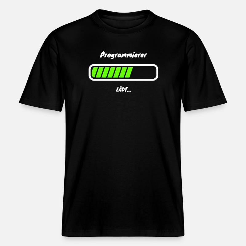 Programmierer Loading Softwareentwicklung -  RELAXED FIT Unisex Organic T-Shirt - Schwarz