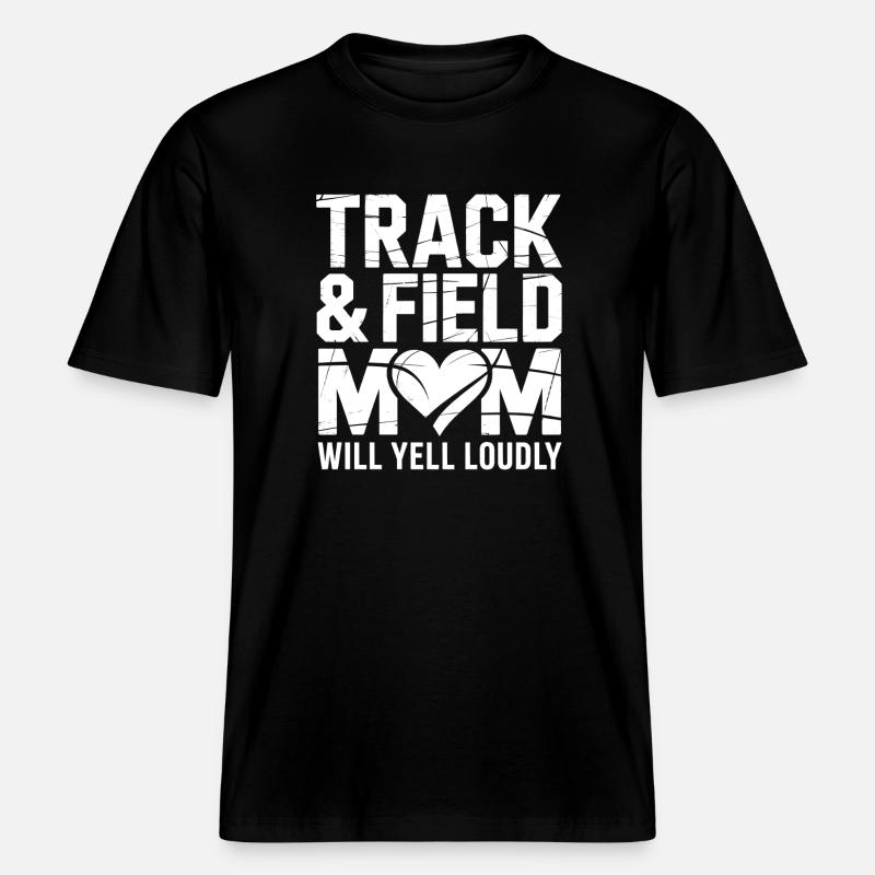 Leichtathletik Sprüche Leichtathletik Geschenk -  RELAXED FIT Unisex Organic T-Shirt - Schwarz