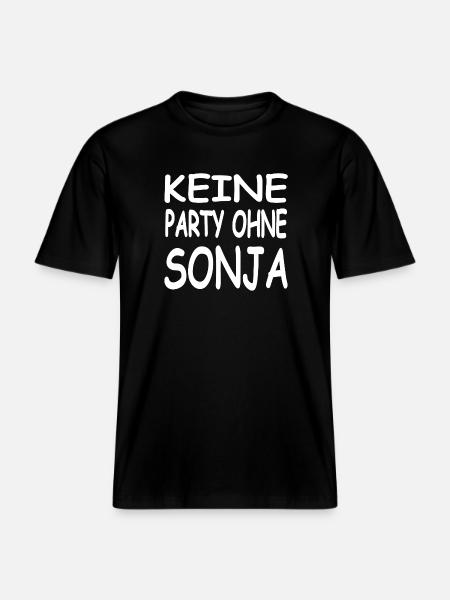 SONJA - T-shirt unisexe RELAXED FIT en coton bio - noir