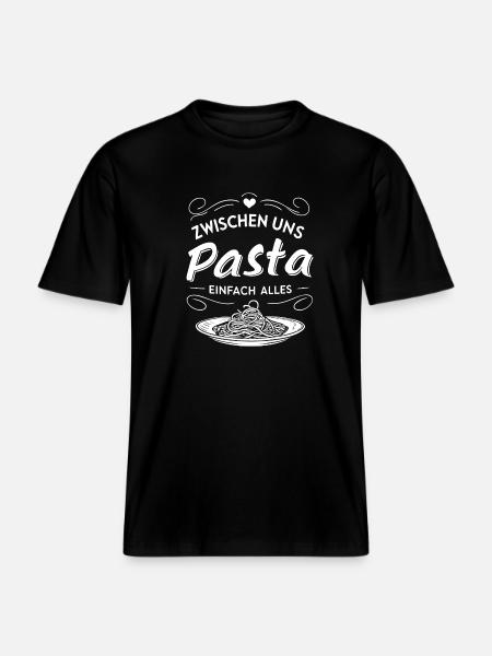 between us pasta just everything. Pun - RELAXED FIT Unisex Organic T-Shirt - black