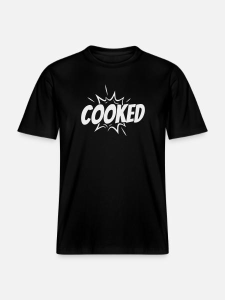 Cooked Explosiver Comic-Style - RELAXED FIT Unisex Organic T-Shirt - Schwarz