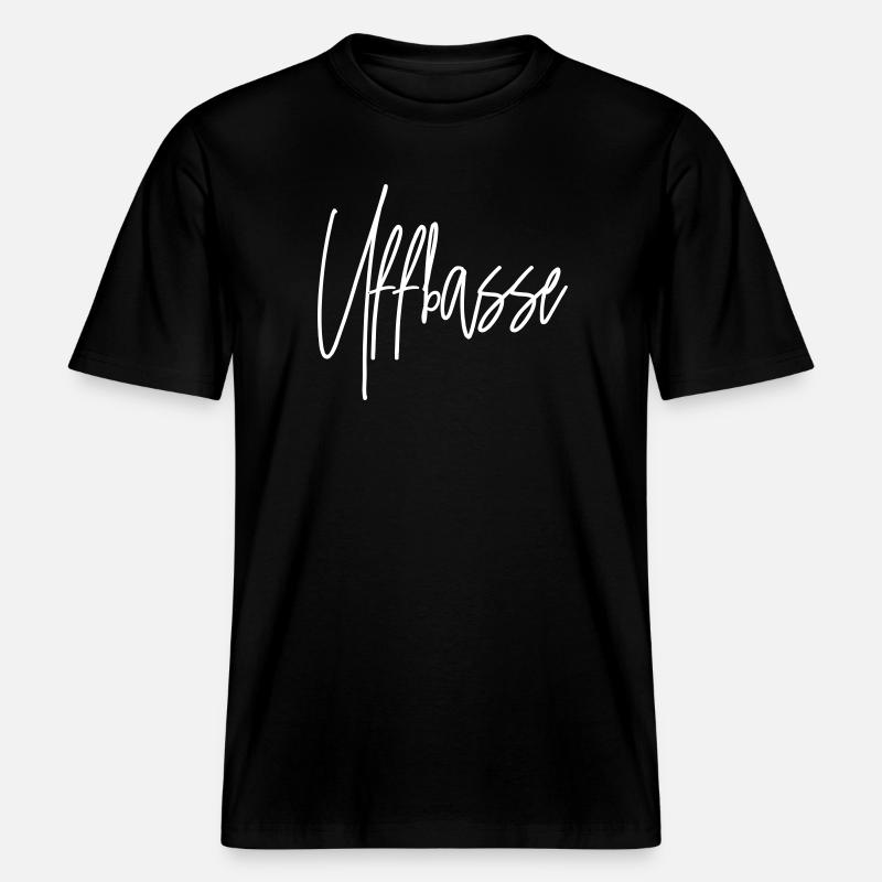 Dialecte UFFBASSE Bade -  T-shirt unisexe RELAXED FIT en coton bio - noir