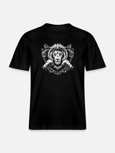 Lion Boxing MMA -  RELAXED FIT Unisex Organic T-Shirt - black