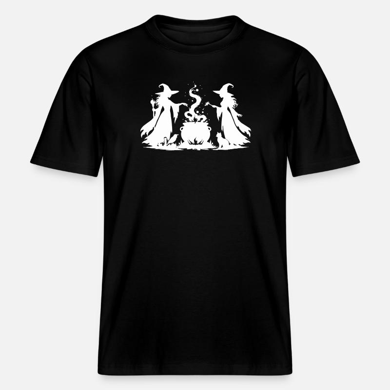 chaudron de sorcière -  T-shirt unisexe RELAXED FIT en coton bio - noir