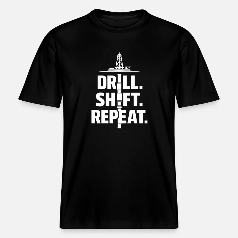 Offshore-bohrer-rig-bohrer Bohrboden Offshore -  RELAXED FIT Unisex Organic T-Shirt - Schwarz