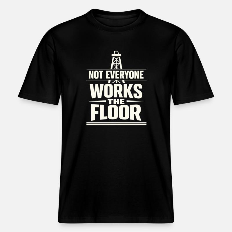 Offshore-bohrer-rig-bohrer Bohrboden Offshore - RELAXED FIT Unisex Organic T-Shirt - Schwarz