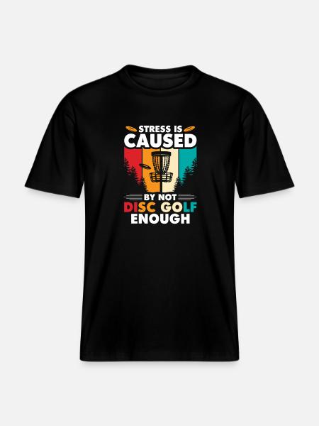 Disc Golf Gifts Disc Golf - RELAXED FIT Unisex Organic T-Shirt - black