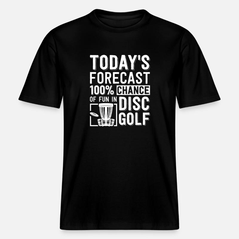 Disc Golf Geschenke Discgolf -  RELAXED FIT Unisex Organic T-Shirt - Schwarz