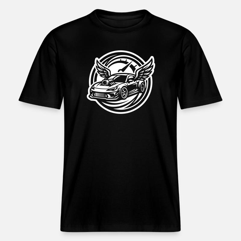 Auto Tuning Tacho -  RELAXED FIT Unisex Organic T-Shirt - Schwarz