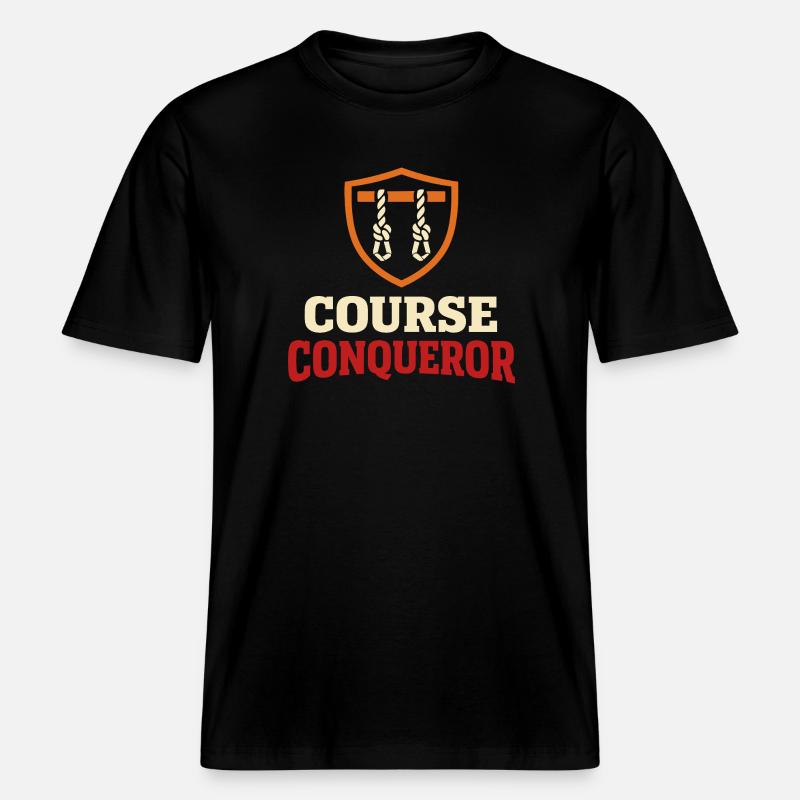 Parcours d’obstacles Course d’obstacles OCR -  T-shirt unisexe RELAXED FIT en coton bio - noir