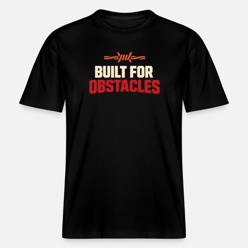 Parcours d’obstacles Course d’obstacles OCR -  T-shirt unisexe RELAXED FIT en coton bio - noir