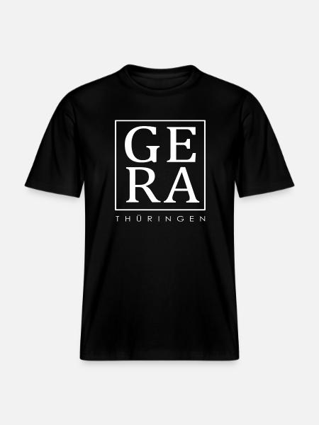 Gera - Thüringen - RELAXED FIT Unisex Organic T-Shirt - Schwarz