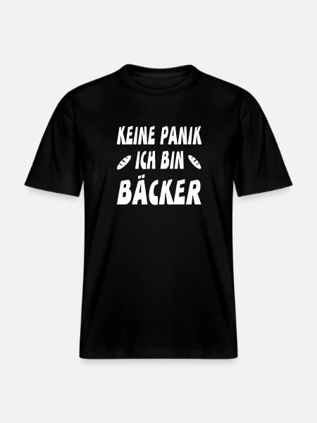 Baker - RELAXED FIT Unisex Organic T-Shirt - black