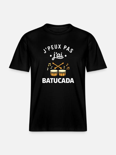 J'peux pas j'ai Batucada - T-shirt unisexe RELAXED FIT en coton bio - noir