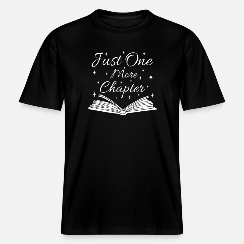 Nur noch ein Kapitel -  RELAXED FIT Unisex Organic T-Shirt - Schwarz