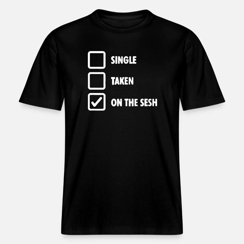 Sur le Tee de Statut Sesh - T-shirt unisexe RELAXED FIT en coton bio - noir