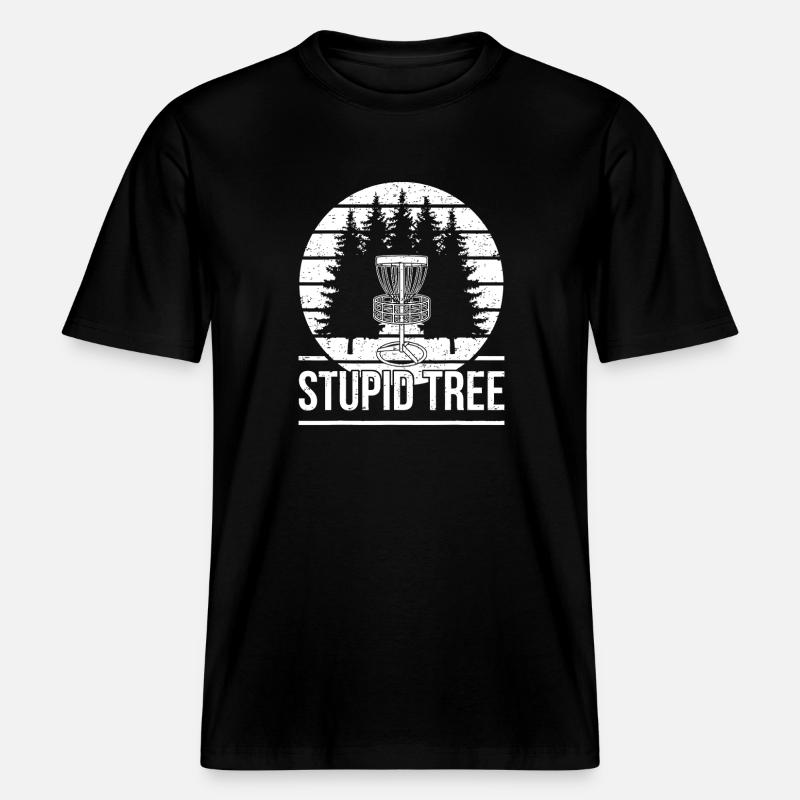 Stupid Tree Forest Tee -  RELAXED FIT Unisex Organic T-Shirt - black