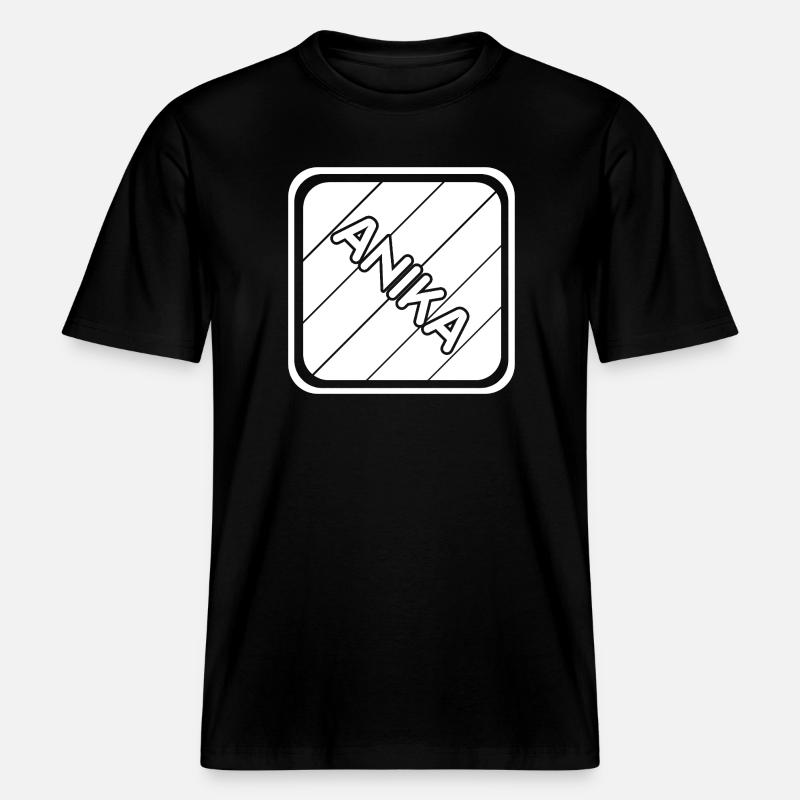 Anika as a first name -  RELAXED FIT Unisex Organic T-Shirt - black