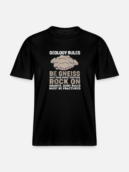 Geology Archaeology -  RELAXED FIT Unisex Organic T-Shirt - black