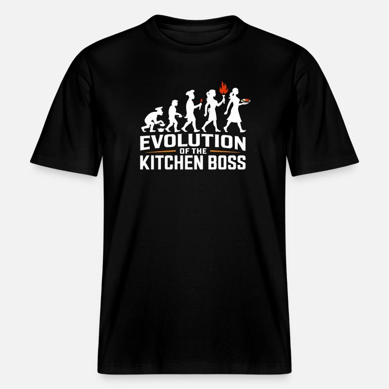 Küchenboss Evolution -  RELAXED FIT Unisex Organic T-Shirt - Schwarz