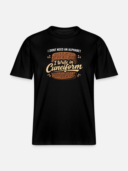 Ancient Mesopotamia, Sumerian - RELAXED FIT Unisex Organic T-Shirt - black