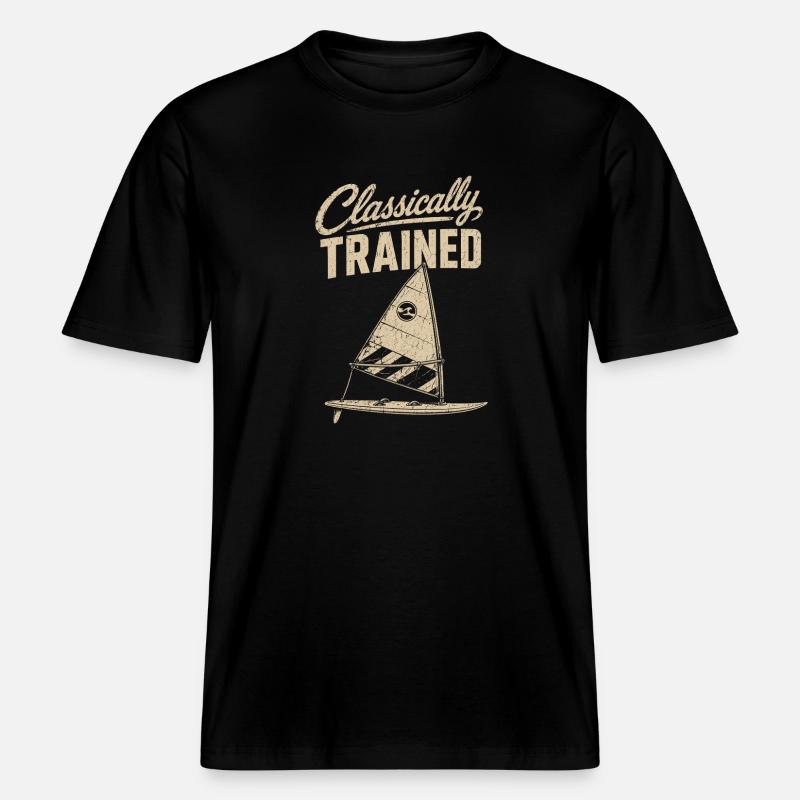 Classically Trained Sailor Tee -  RELAXED FIT Unisex Organic T-Shirt - black