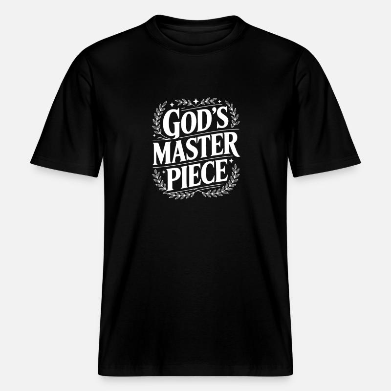 Le chef-d’œuvre de Dieu -  T-shirt unisexe RELAXED FIT en coton bio - noir