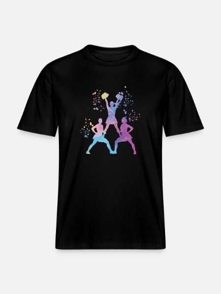 Cheerleader Cheer Mom Cheerleading -  RELAXED FIT Unisex Organic T-Shirt - black