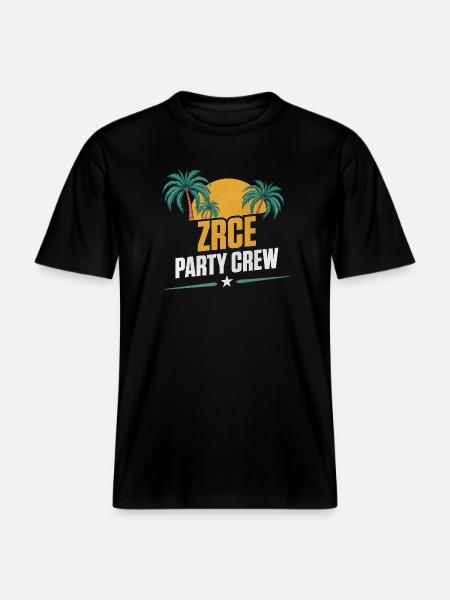Zrce Party Party Crew - RELAXED FIT Unisex Organic T-Shirt - black