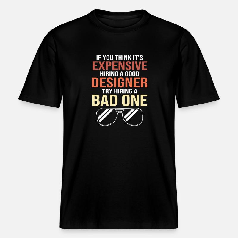 Architecte architecte Designer d’intérieur -  T-shirt unisexe RELAXED FIT en coton bio - noir
