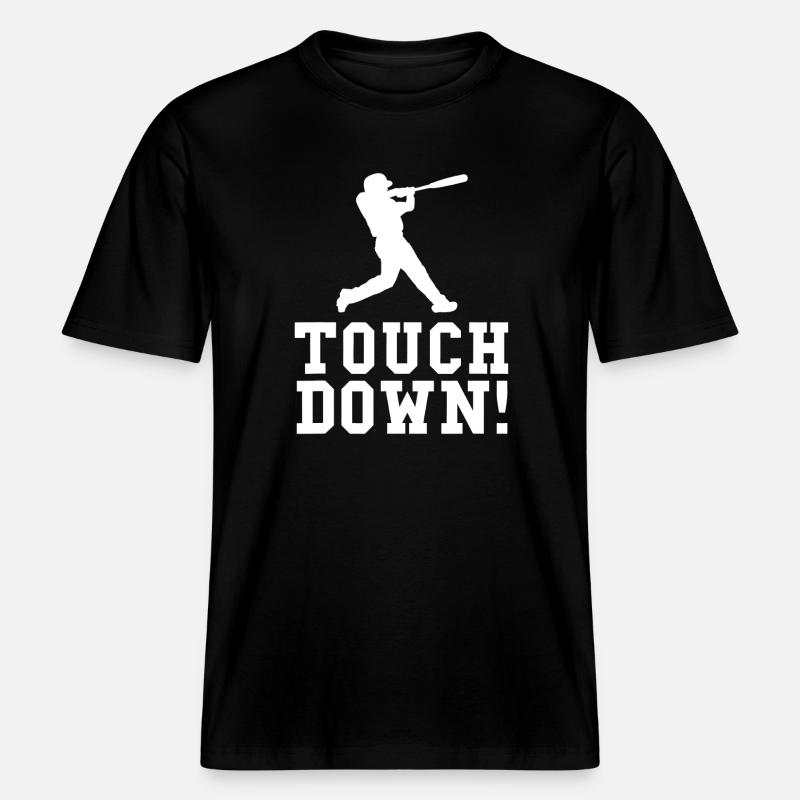 Touchdown Silhouette Tee -  RELAXED FIT Unisex Organic T-Shirt - black