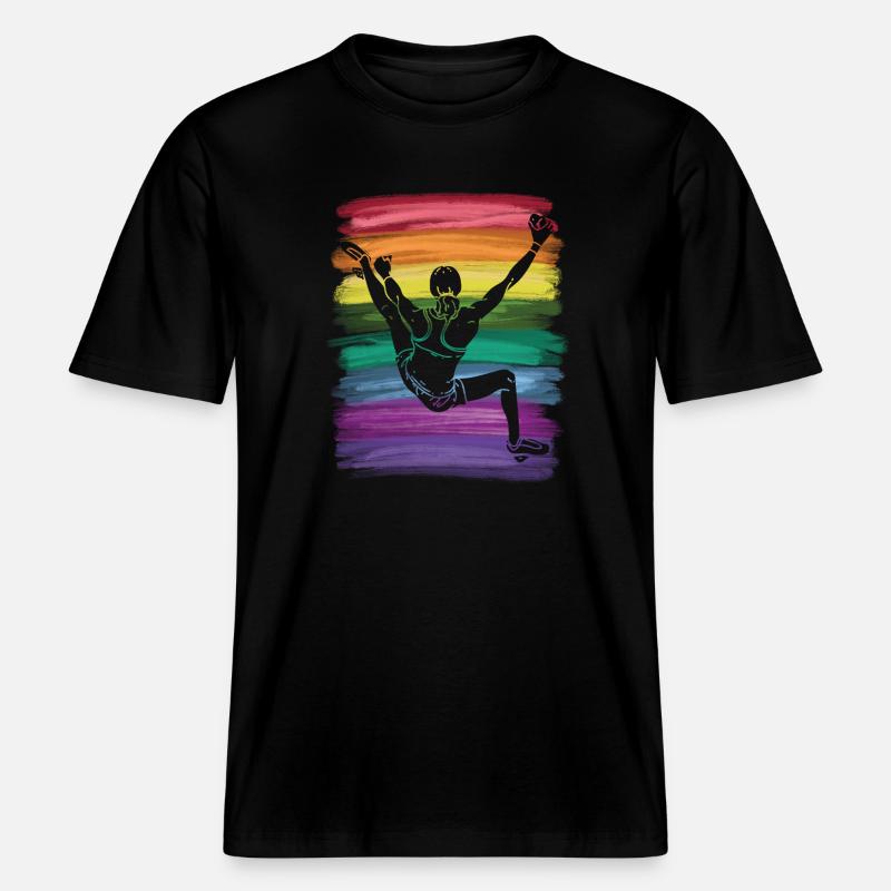 Boulderer Boulder Bouldern -  RELAXED FIT Unisex Organic T-Shirt - Schwarz
