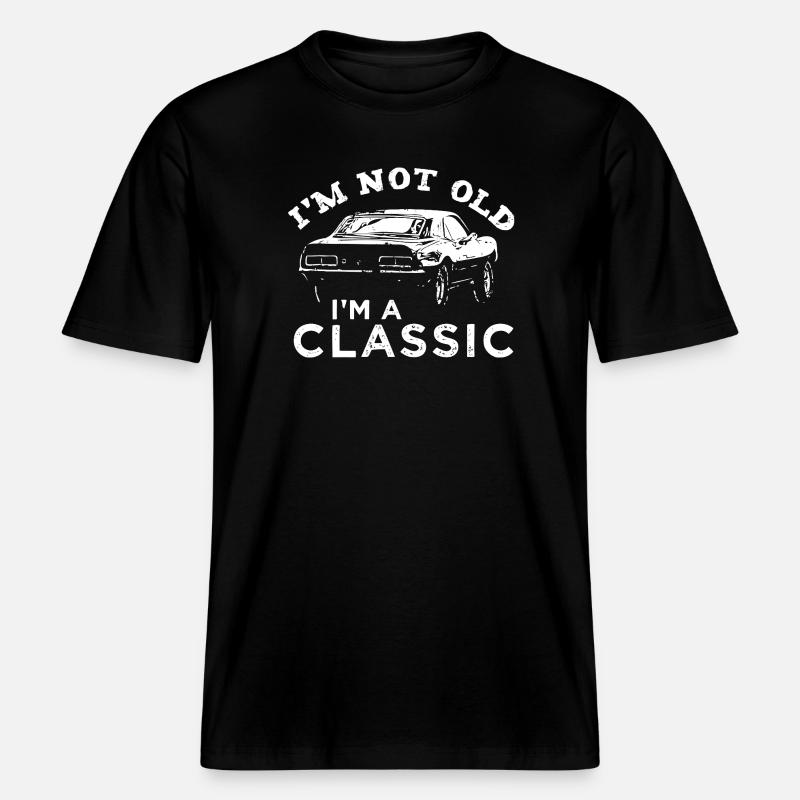 Nicht alt, ich bin ein Oldtimer -  RELAXED FIT Unisex Organic T-Shirt - Schwarz
