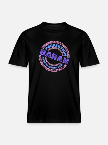 Perfekt Baran -  RELAXED FIT Unisex Organic T-Shirt - Schwarz