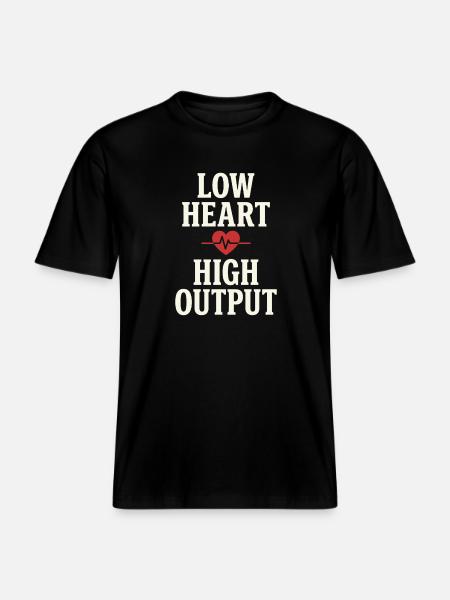Zone 2 Training Herzfrequenztraining Einfaches - RELAXED FIT Unisex Organic T-Shirt - Schwarz