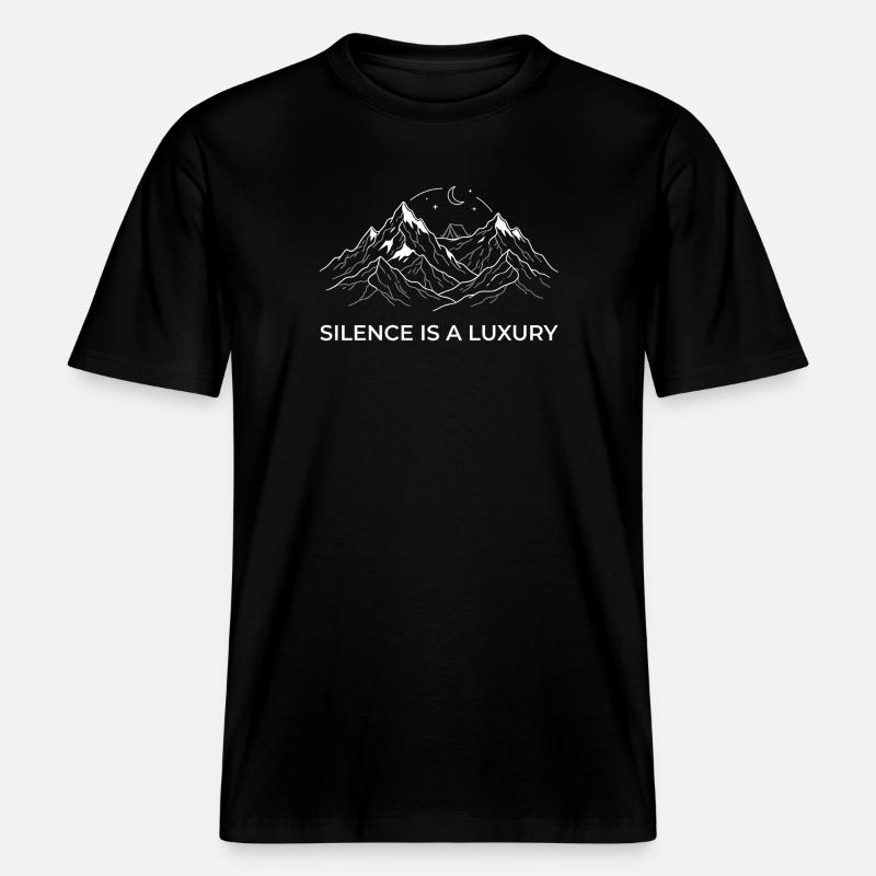 Camping-car de luxe Silence - T-shirt unisexe RELAXED FIT en coton bio - noir