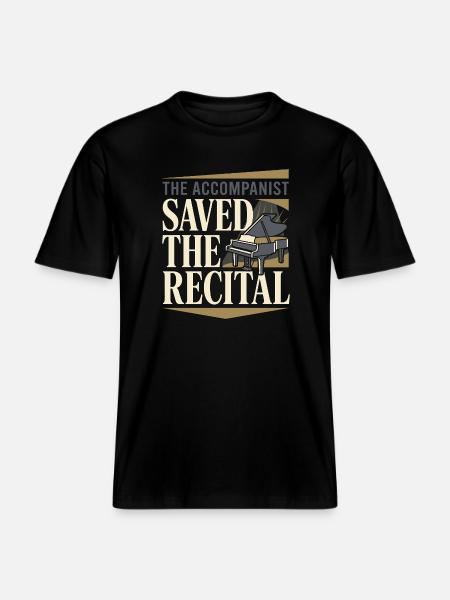 Klavierbegleiter Chorpianist Musikbegleiter -  RELAXED FIT Unisex Organic T-Shirt - Schwarz