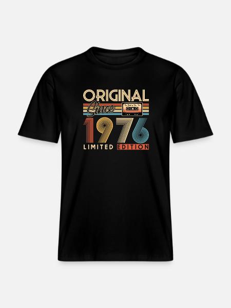 50th birthday, 50 years - RELAXED FIT Unisex Organic T-Shirt - black