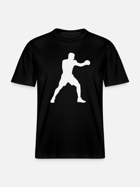 Boxsilhouette Power Boost - RELAXED FIT Unisex Organic T-Shirt - black